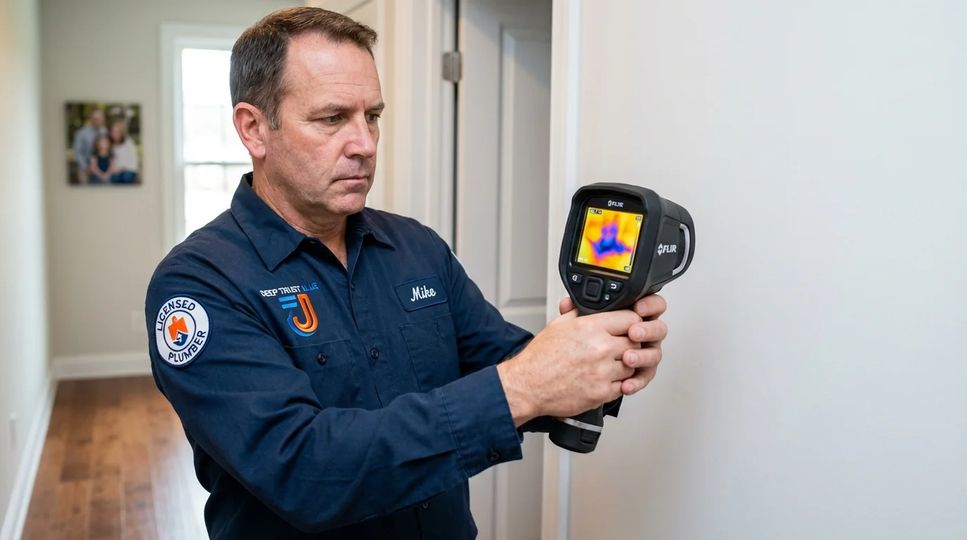 Thermal imaging leak detection by Johns Plumbing LLC in Nauvoo